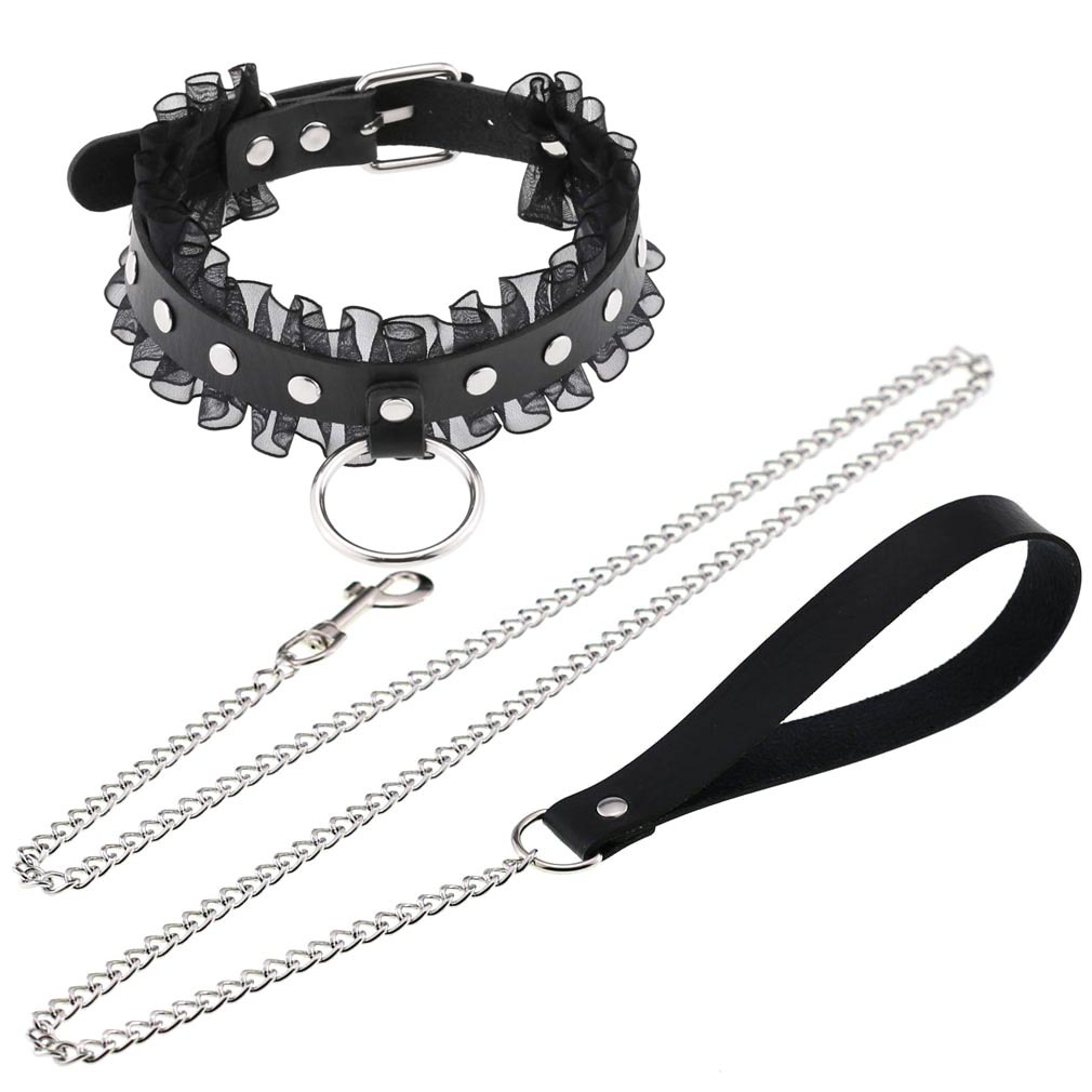 Women'S Emo Accessories - ลูกไม้เซ็กซี่ Spiked Choker Punk ผู้หญิงผู้ชาย Rivets