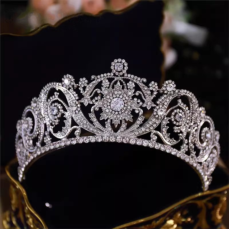 Women Jewelry Accessories For Black Dress - มงกุฎเพทายทรงลูกบาศก์สำหรับเจ้าสาวเครื่องประดับมงกุฎคริสตัลสำหรับผู้หญิงมงกุฎสำหรับงานแต่งงาน