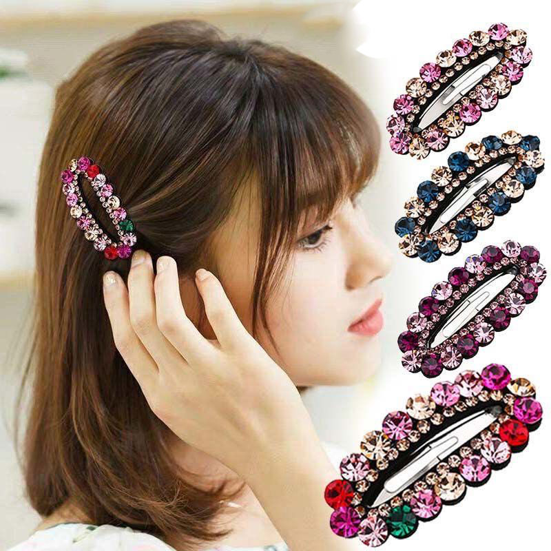 Women Accessories Sale - 2021ใหม่แฟชั่นขายร้อนป่าหรูหรา Rhinestone Bangs คลิป BB คลิป