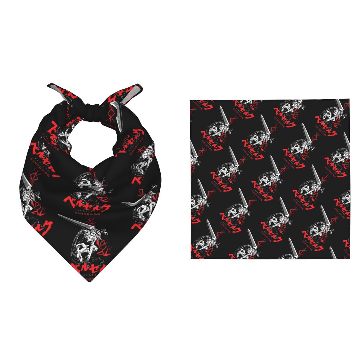 Accessories Brand For Women - ผ้าพันคอทรงสี่เหลี่ยม 55 ซม. ลาย B-Berserks สำหรับงานปาร์ตี้