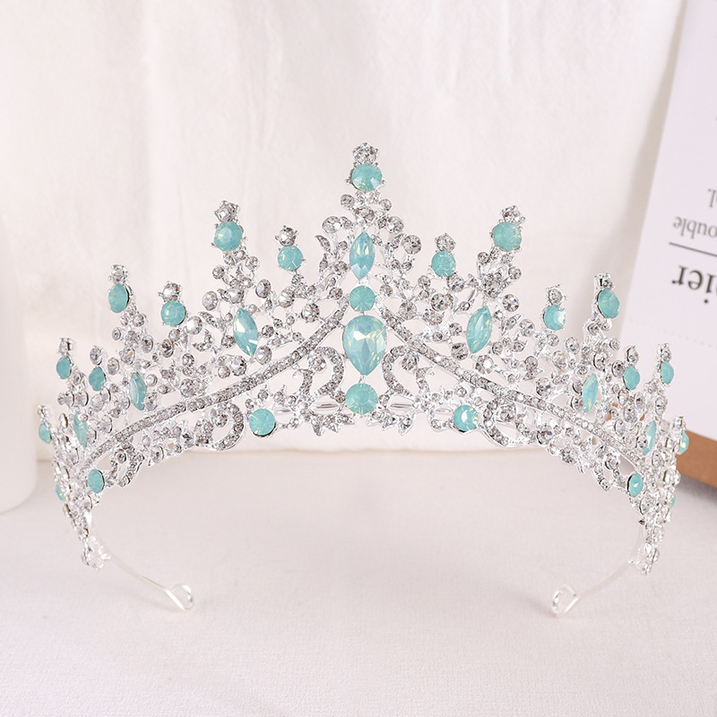 Women Jewelry Accessories For Black Dress - มงกุฎมงกุฎคริสตัลโอปอลสำหรับเจ้าสาวแบบบาร็อคคุณทรงมงกุฎหรูหราสง่างามเครื่องประดับผมชุดแต่งงาน