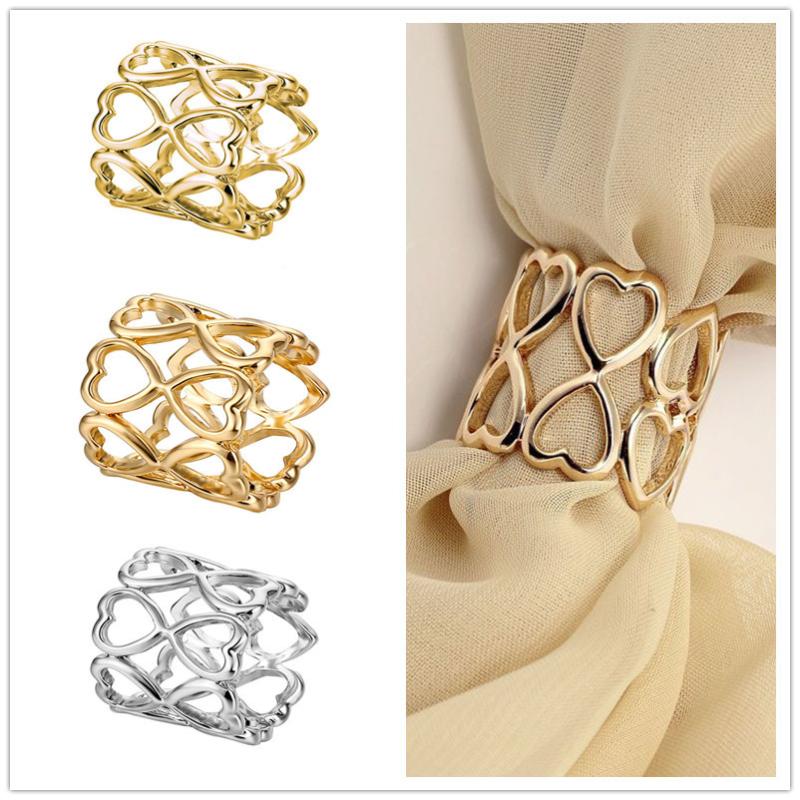 Women'S Accessories Clothing - เข็มกลัดผ้าพันคอโลหะรูปวงกลม 1/4 ชิ้น แบบหัวใจโปร่ง สำหรับผ้าพันคอไหม คลิปหนีบผ้าพันคอ