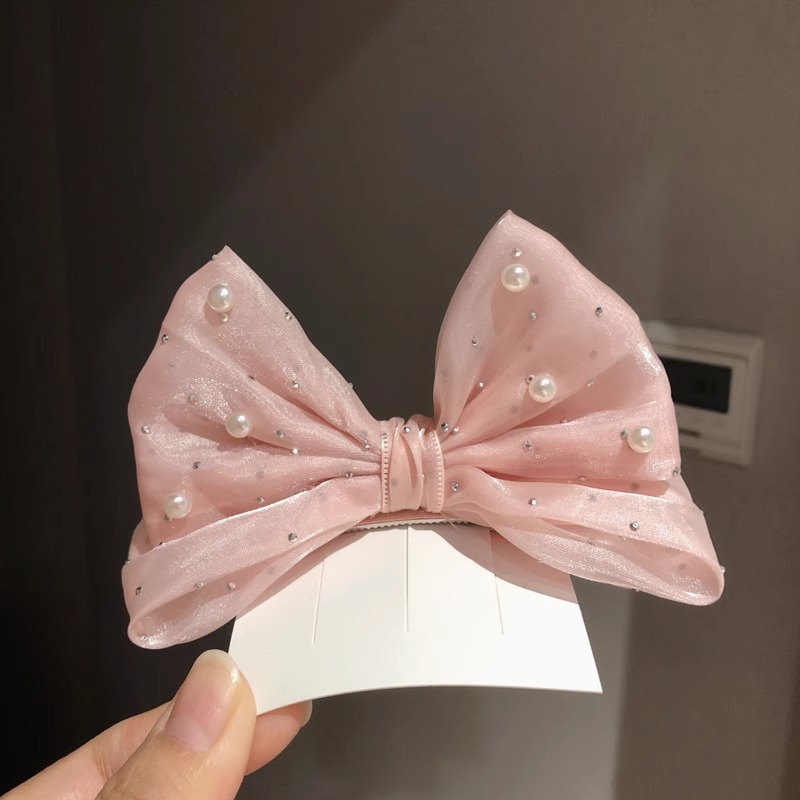 กิ๊บติดผมรูปโบว์ประดับมุก ผ้าต - Accessories Brand For Women บทวิจารณ์และราคา