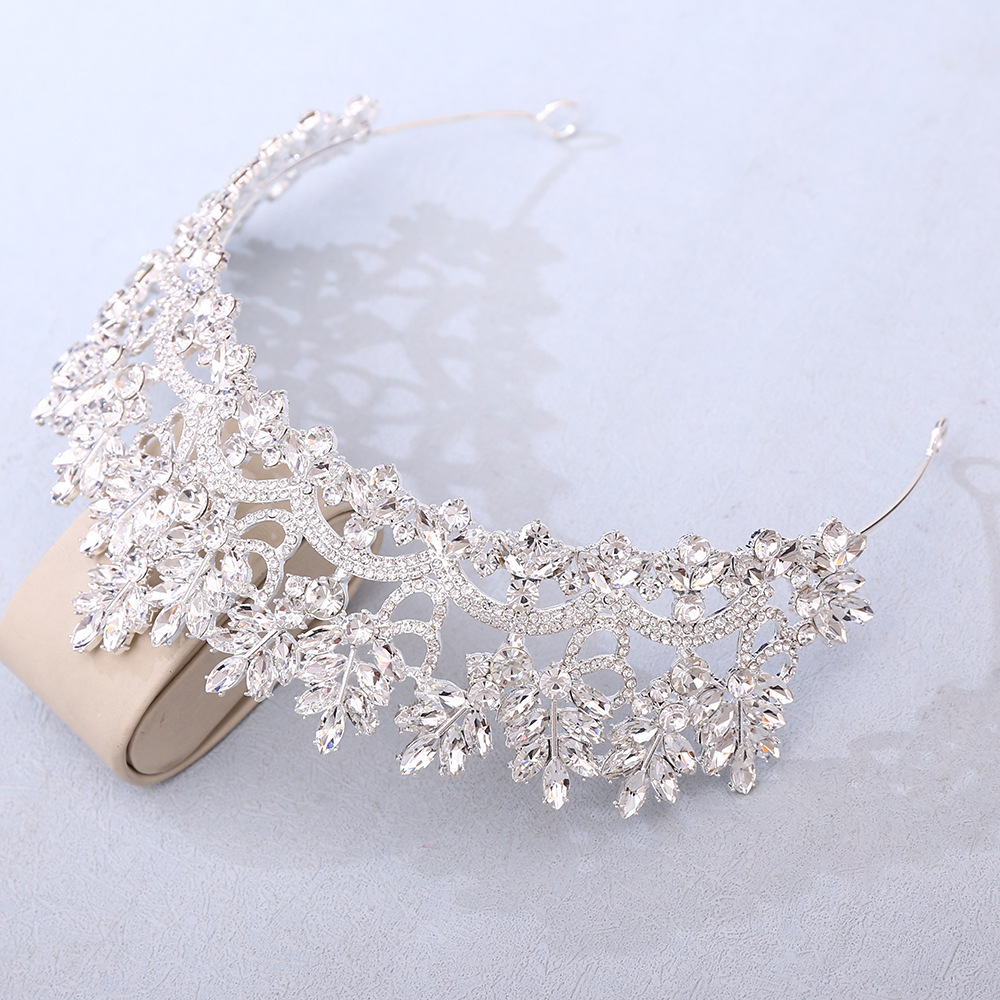 มงกุฎคริสตัลสี AB สไตล์บาโรกขน - Women Jewelry Accessories For Black Dress บทวิจารณ์และราคา
