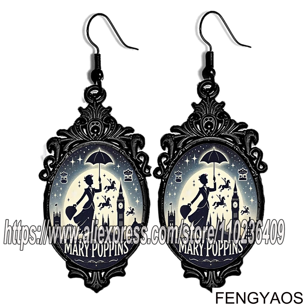 ต่างหูห้อยรูปแมรี่ ป๊อปปินส์ ส - Women Jewelry Accessories For Black Dress บทวิจารณ์และราคา