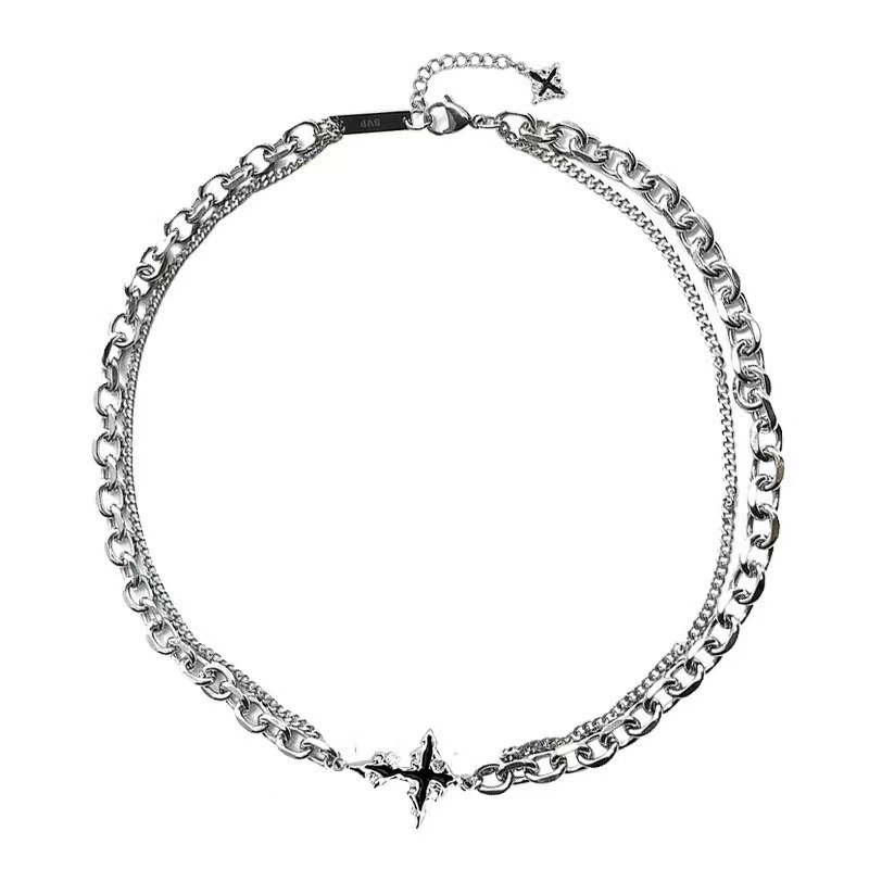 สร้อยคอและกำไลข้อมือแบบโซ่พร้อ - Women'S Emo Accessories บทวิจารณ์และราคา