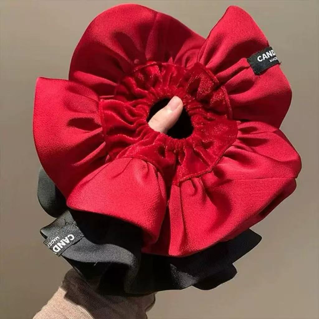 ยางมัดผมกำมะหยี่ขนาดใหญ่ - ยาง - Hair Tie Velvet บทวิจารณ์และราคา