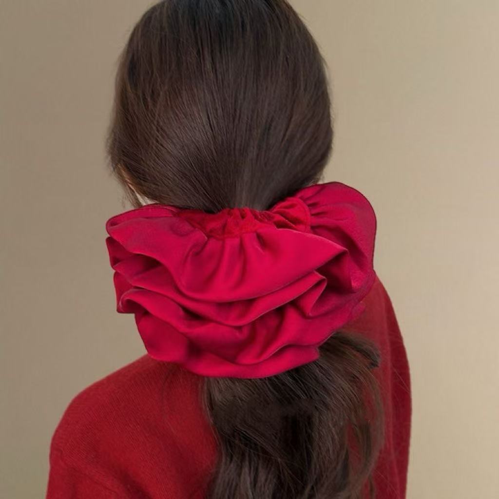 ยางมัดผมกำมะหยี่ขนาดใหญ่ - ยาง - Hair Tie Velvet บทวิจารณ์และราคา
