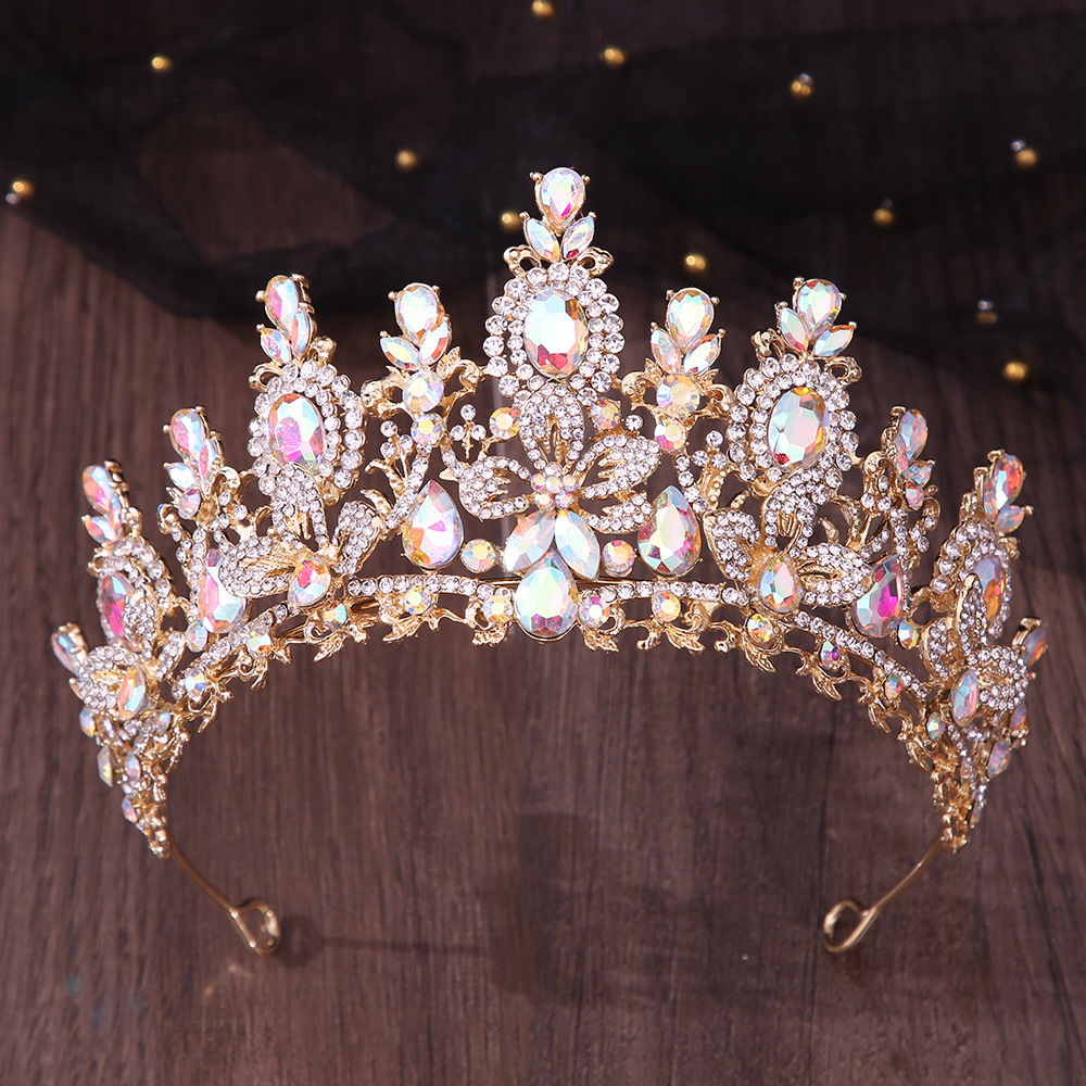 มงกุฎเจ้าหญิงสไตล์บาโรกประดับค - Women Jewelry Accessories For Black Dress บทวิจารณ์และราคา