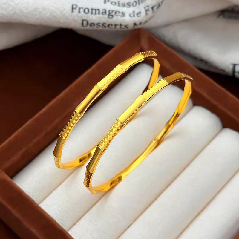 กำไลข้อมือทองคำ 24K AU999 ลายเ - Women Accessories Meaning บทวิจารณ์และราคา