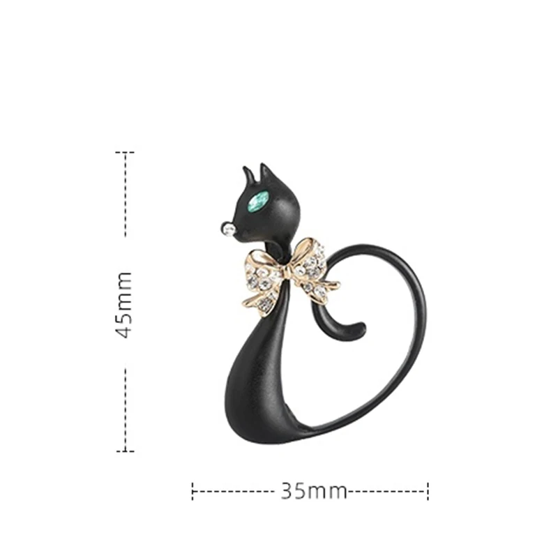 Blucome เข็มกลัดทองแดงรูปแมวสี - Women Jewelry Accessories For Black Dress บทวิจารณ์และราคา
