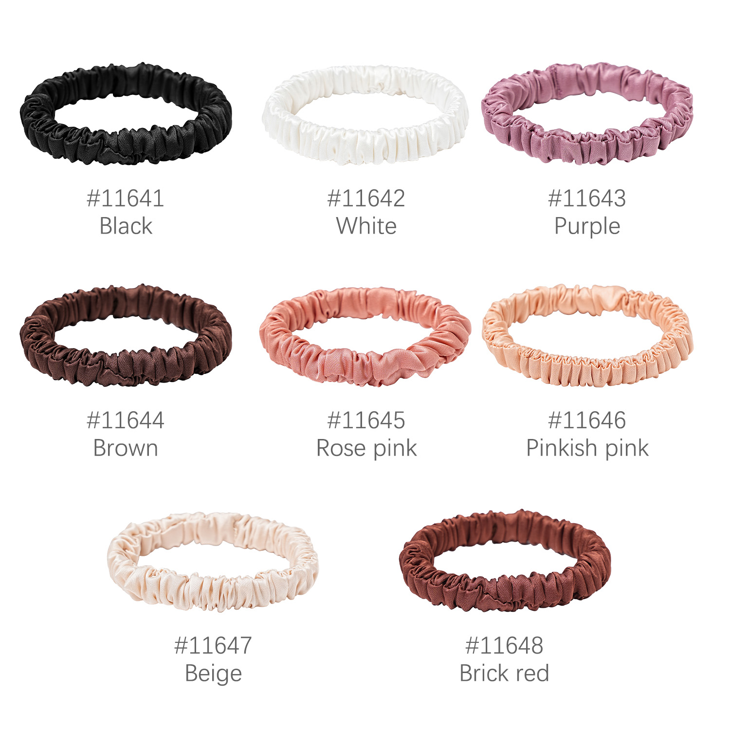 8 ชิ้น/เซ็ต 100% Pure Mulberry - Hair Tie Velvet บทวิจารณ์และราคา