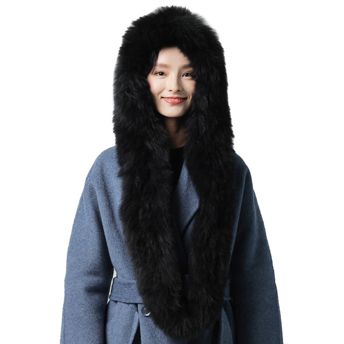 ผ้าพันคอขนกระต่ายแท้แบบหนานุ่ม - Women Accessories Sale บทวิจารณ์และราคา