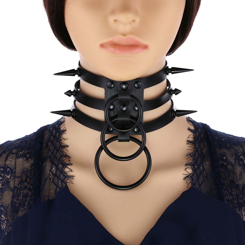แฟชั่นผู้หญิงสีดำผู้ชาย Rivet  - Women'S Emo Accessories บทวิจารณ์และราคา