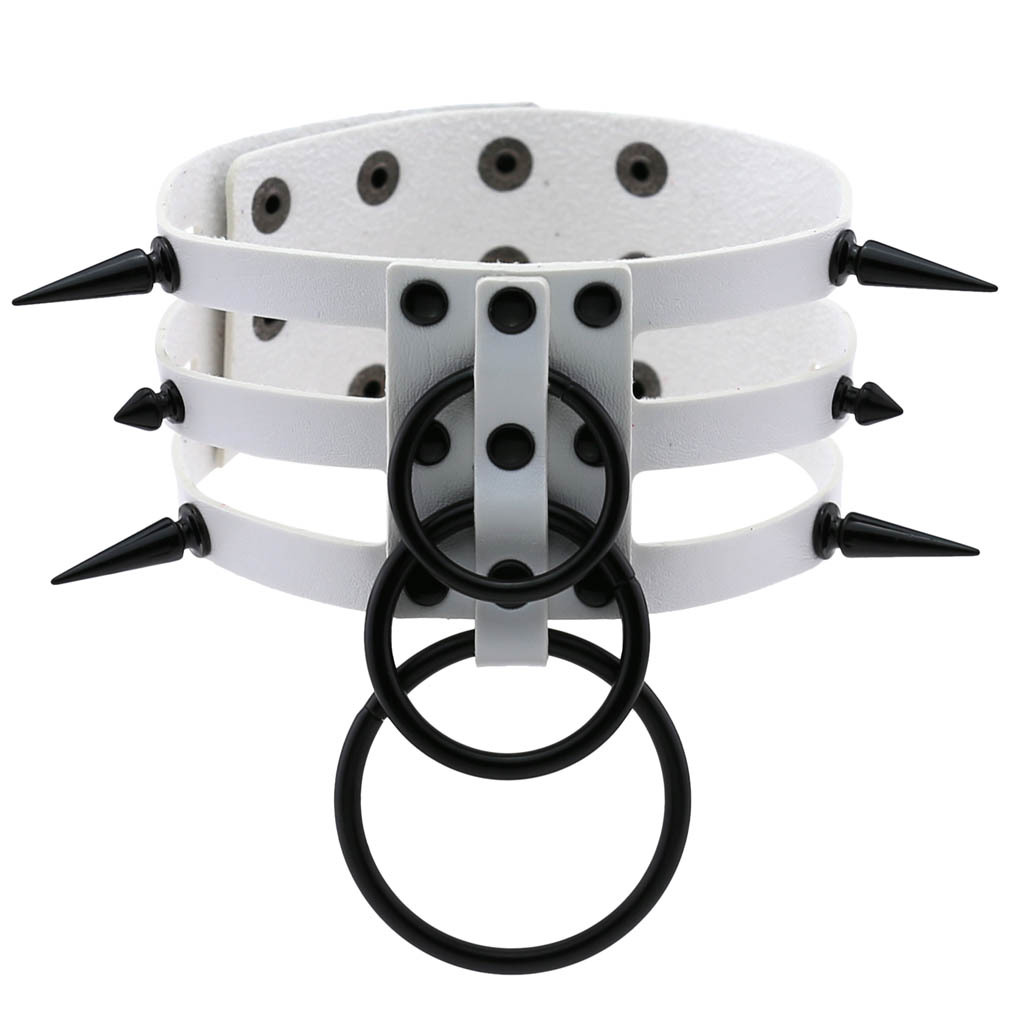 แฟชั่นผู้หญิงสีดำผู้ชาย Rivet  - Women'S Emo Accessories บทวิจารณ์และราคา