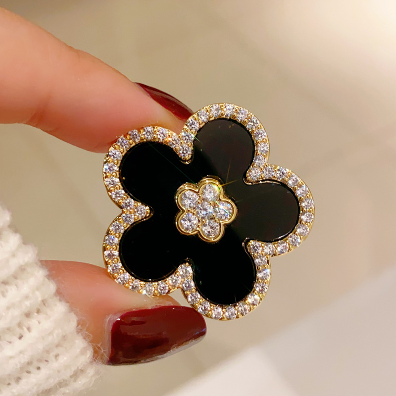 ดอกไม้สีดําเข็มกลัดสําหรับผู้ห - Women Jewelry Accessories For Black Dress บทวิจารณ์และราคา