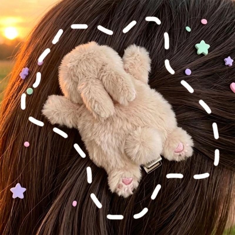 A52E กิ๊บกระต่ายนุ่มตุ๊กตาสัตว - Women Accessories Description บทวิจารณ์และราคา