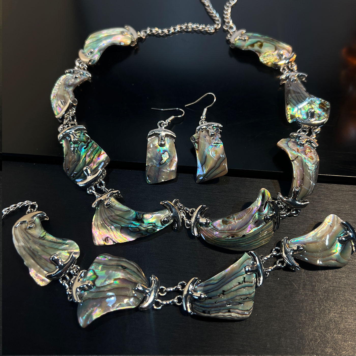 ชุดเครื่องประดับเปลือกหอยมุกบา - Women Jewelry Accessories For Black Dress บทวิจารณ์และราคา