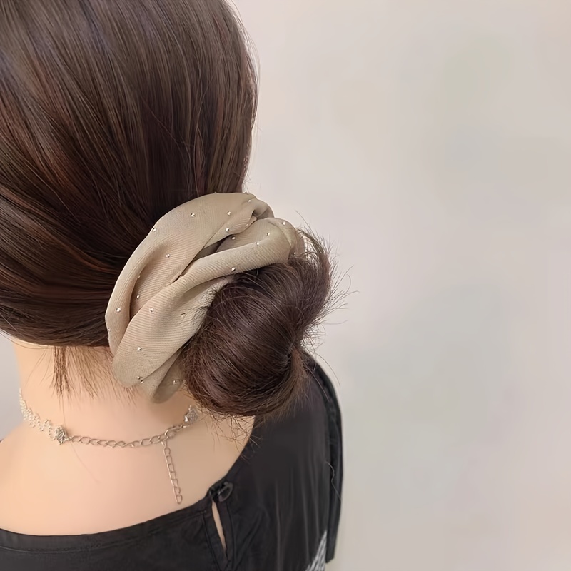 1/3PCS ซาติน Scrunchies พร้อม  - Hair Tie Velvet บทวิจารณ์และราคา