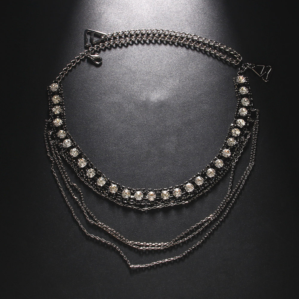 Stonefans Tali bahu สีดำเป็นชั - Women Jewelry Accessories For Black Dress บทวิจารณ์และราคา