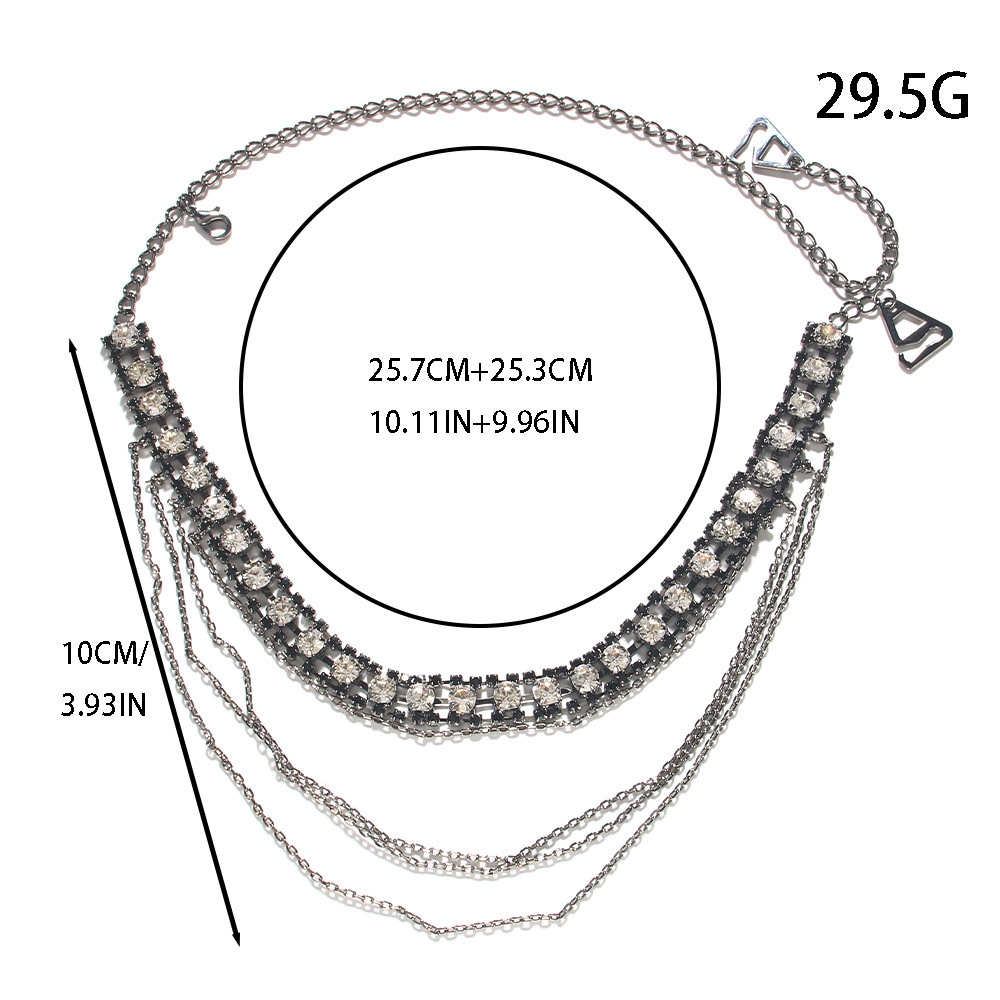 Stonefans Tali bahu สีดำเป็นชั - Women Jewelry Accessories For Black Dress บทวิจารณ์และราคา