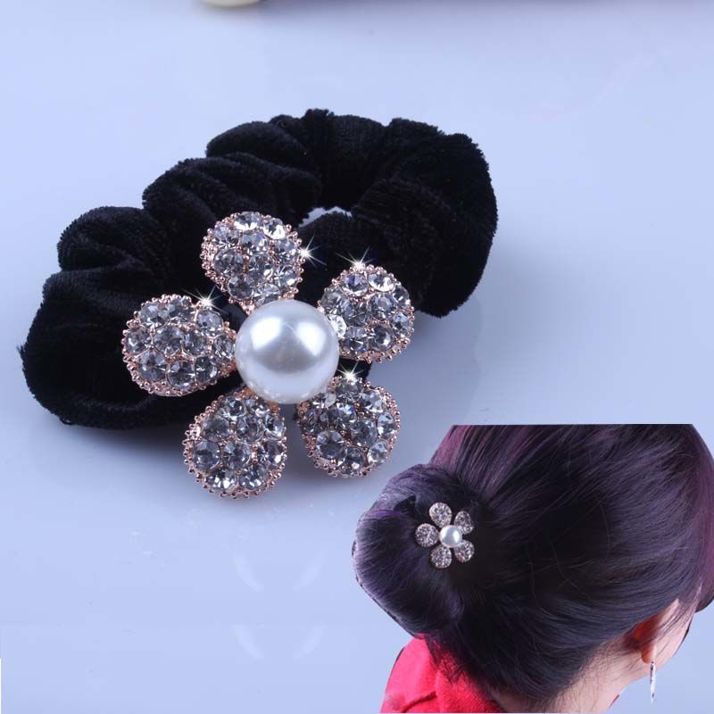 กิ๊บติดผมกำมะหยี่สีดำ 1 ชิ้น ป - Hair Tie Velvet บทวิจารณ์และราคา