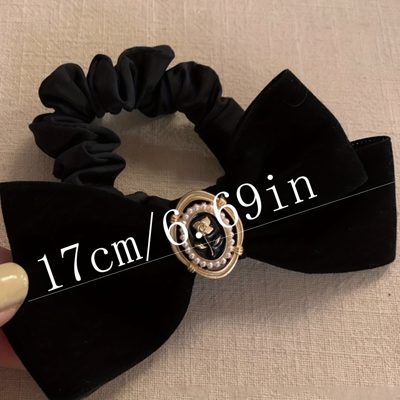 Elegant กํามะหยี่โบว์ผม Tie Go - Hair Tie Velvet บทวิจารณ์และราคา