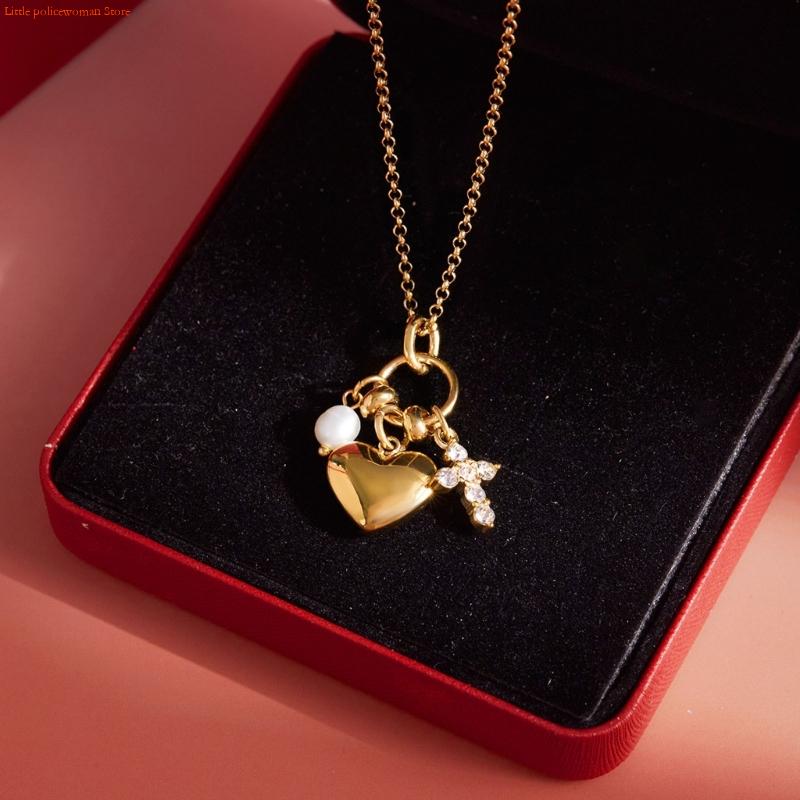 F92D ปรับหัวใจไม้กางเขนไข่มุกส - Women Accessories Meaning บทวิจารณ์และราคา