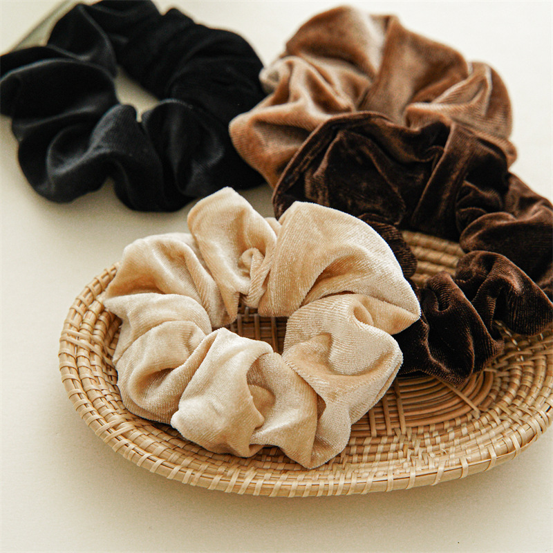 1-4PCS ผู้หญิงผม Scrunchies VI - Hair Tie Velvet บทวิจารณ์และราคา