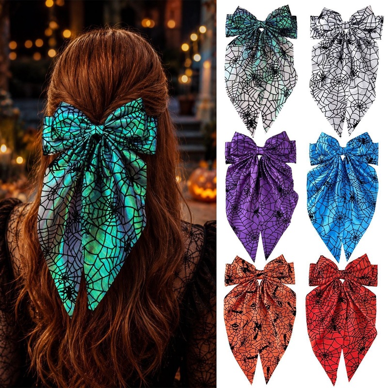 กิ๊บติดผมลายใยแมงมุมฮาโลวีน สไ - Women'S Emo Accessories บทวิจารณ์และราคา