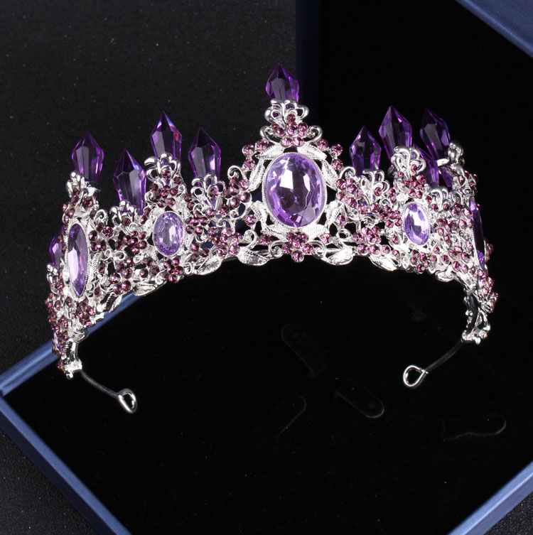 Noble สีม่วงคริสตัลเจ้าสาวเครื - Women Jewelry Accessories For Black Dress บทวิจารณ์และราคา