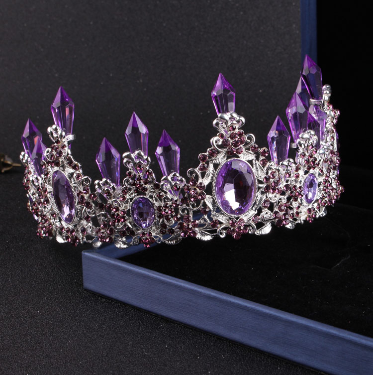 Noble สีม่วงคริสตัลเจ้าสาวเครื - Women Jewelry Accessories For Black Dress บทวิจารณ์และราคา