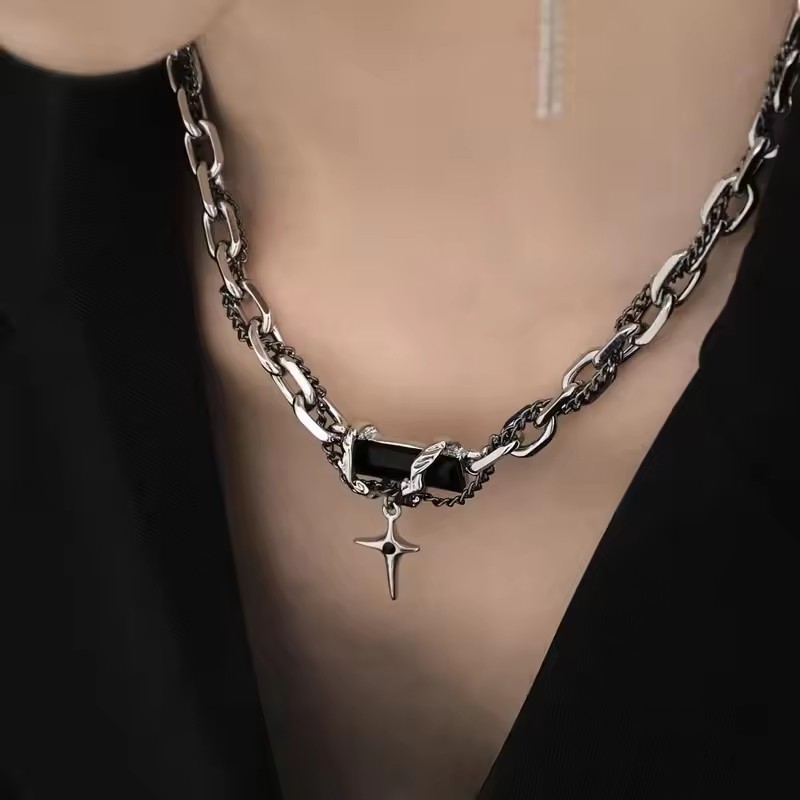 Gothic Black Cross Star จี้สร้ - Women'S Emo Accessories บทวิจารณ์และราคา