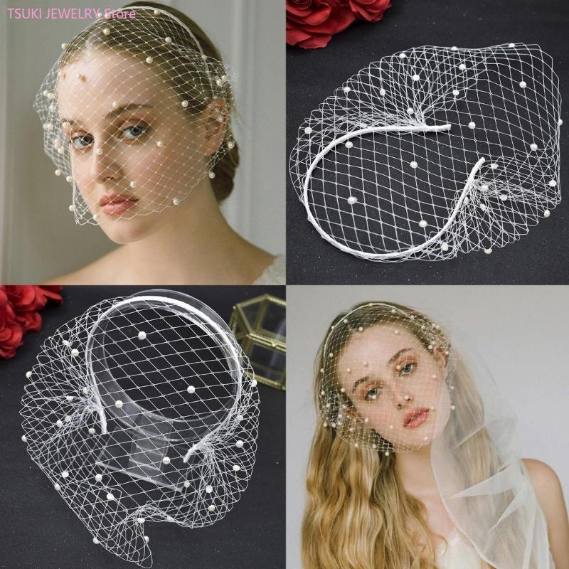 62KE ตาข่ายหน้าผาก Pearl Veil  - Women Accessories Description บทวิจารณ์และราคา