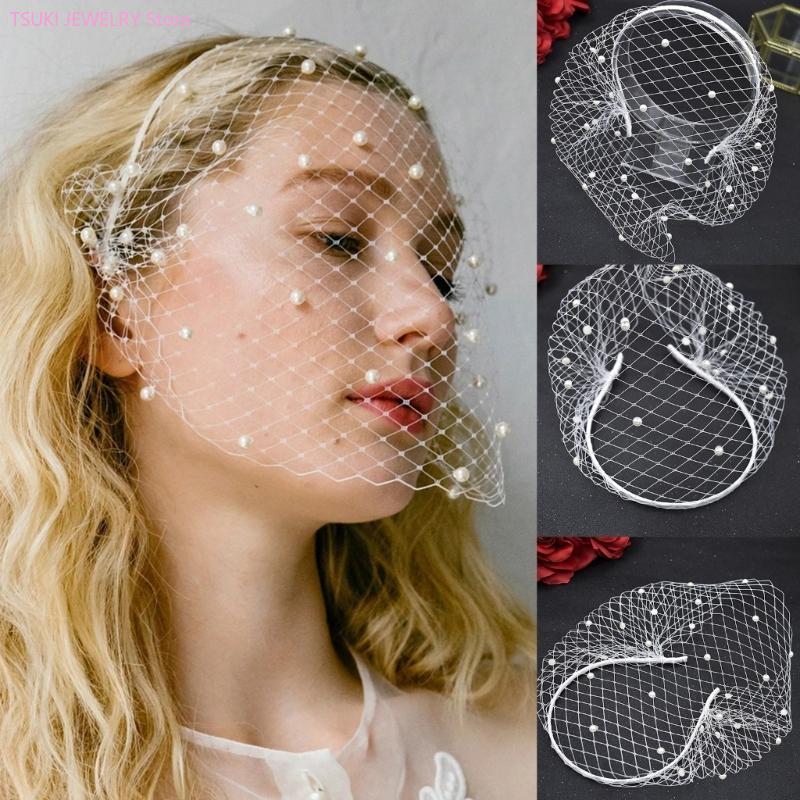 62KE ตาข่ายหน้าผาก Pearl Veil  - Women Accessories Description บทวิจารณ์และราคา
